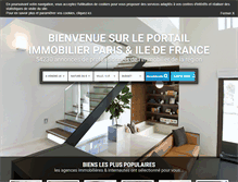 Tablet Screenshot of immobilier-iledefrance.net